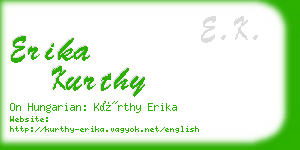 erika kurthy business card